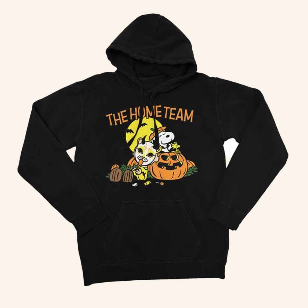 The Home Team Merch Snoopy Peanuts Hoodie Halloween Apparel Gift For Sister
