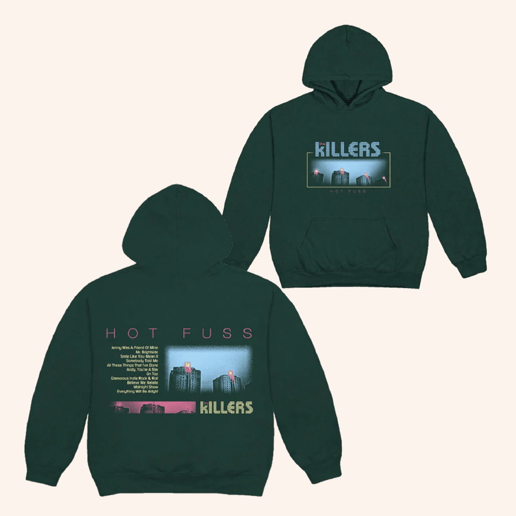 The Killers Merch Hot Fuss Tracklist Hoodie Presents For Music Lovers