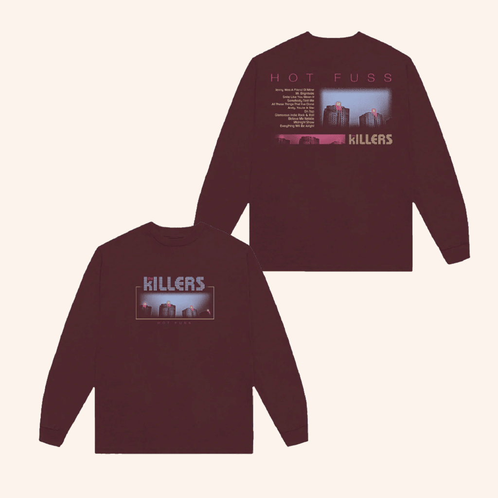 The Killers Merch Hot Fuss Tracklist Long Sleeve Shirt Unique Gifts For Wife The Killers Merch Hot Fuss Tracklist Long Sleeve Shirt Unique Gifts For Wife