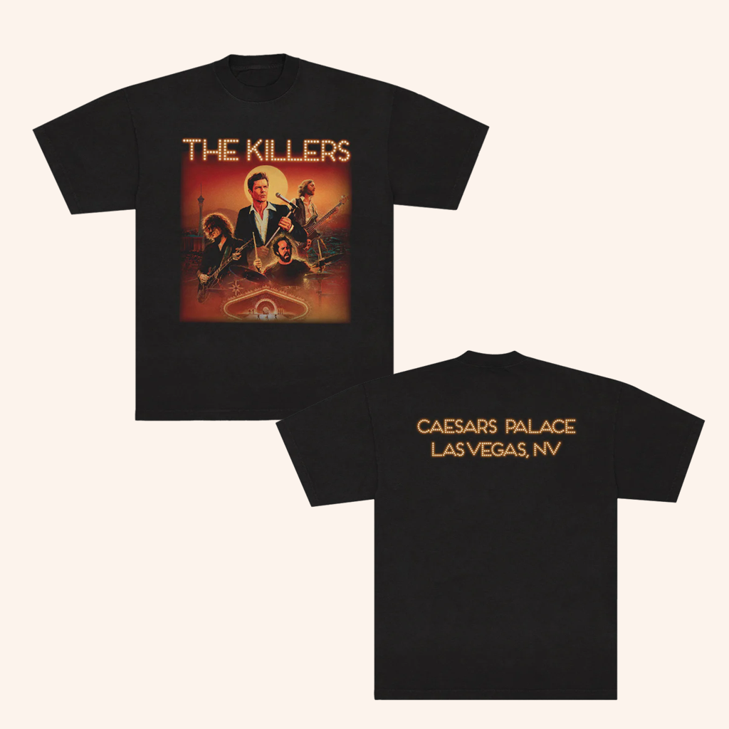 The Killers Merch Live In Caesars Palace Las Vegas Photo T-Shirt Gifts For Music Fans The Killers Merch Live In Caesars Palace Las Vegas Photo T-Shirt Gifts For Music Fans