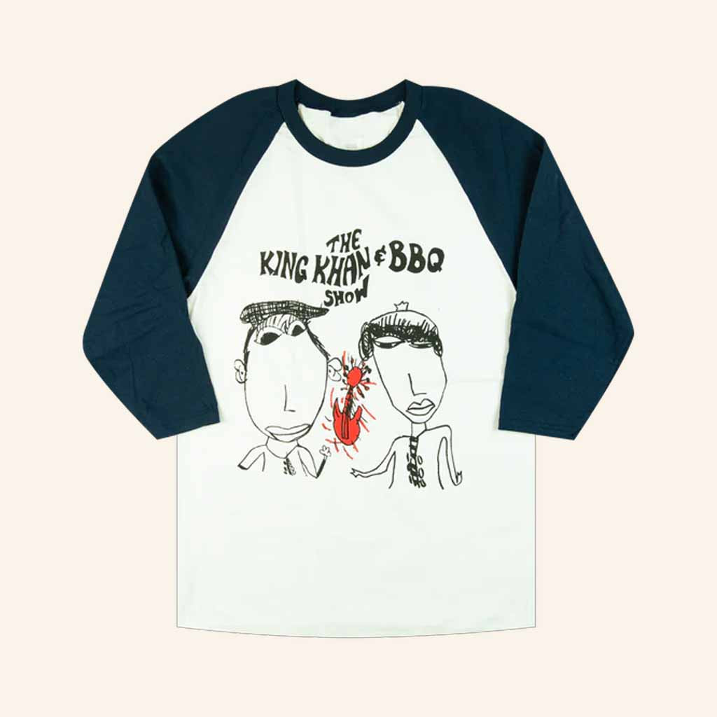 The King Khan And BBQ Show Merch Red Guitar Raglan Shirt Gift For Brother