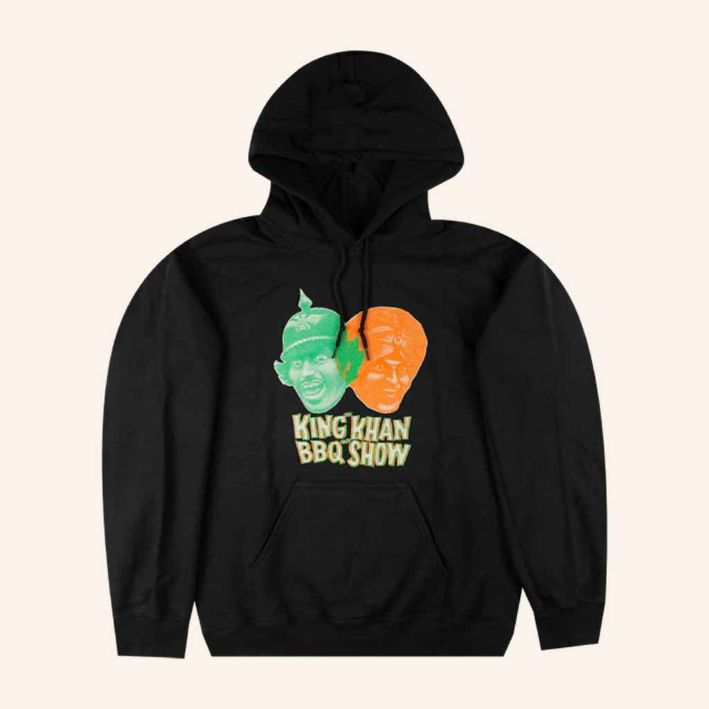 The King Khan And BBQ Show Merch Two Heads Black Hoodie Christmas Gift For Him The King Khan And BBQ Show Merch Two Heads Black Hoodie Christmas Gift For Him
