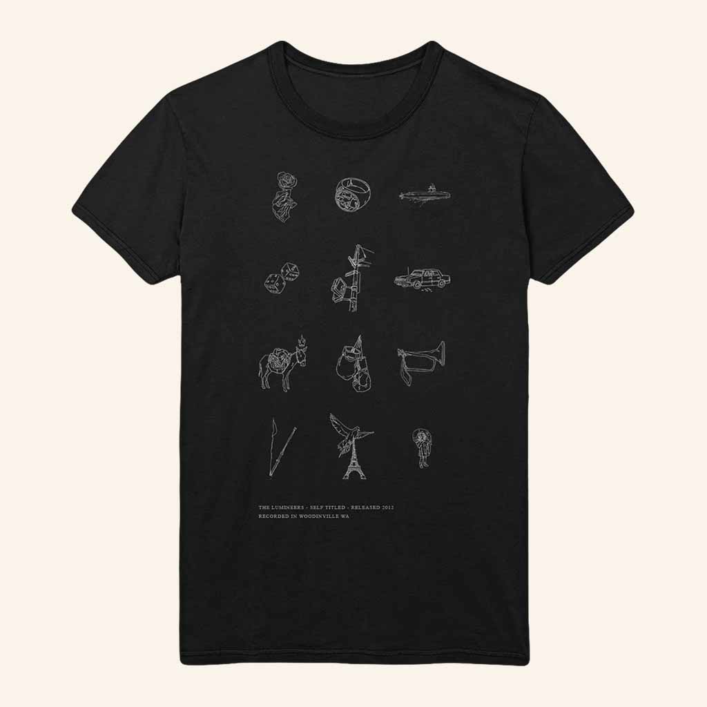 The Lumineers Merch Self Titled Illustration T-Shirt Best Gifts For Music Lovers