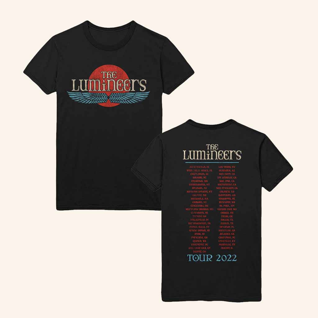 The Lumineers Merch The Lumineers Winged Logo Tour T-Shirt Presents For Music Lovers The Lumineers Merch The Lumineers Winged Logo Tour T-Shirt Presents For Music Lovers