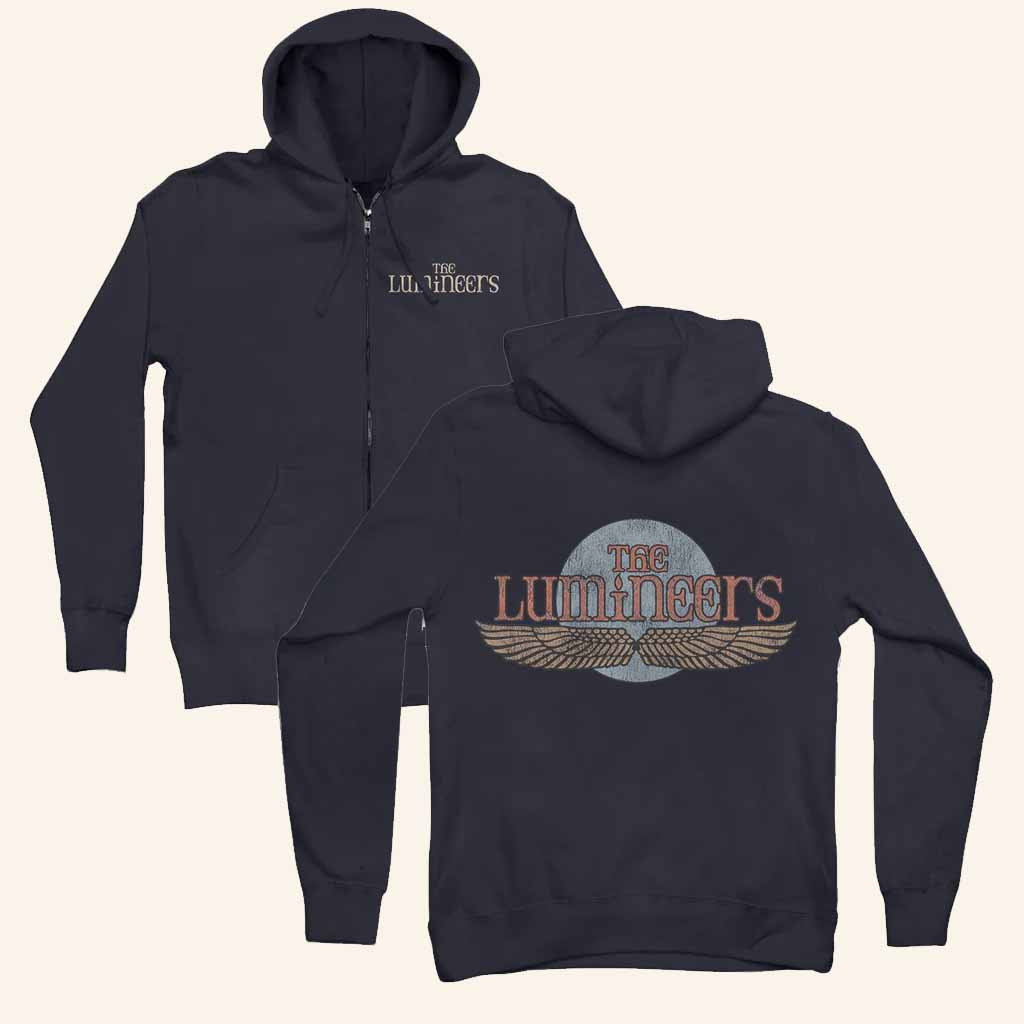 The Lumineers Merch The Lumineers Winged Logo Zip Hoodie Presents For Boyfriend The Lumineers Merch The Lumineers Winged Logo Zip Hoodie Presents For Boyfriend