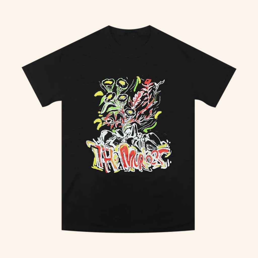 The Murlocs Merch Flower Black T-Shirt Gifts For Music Enthusiasts The Murlocs Merch Flower Black T-Shirt Gifts For Music Enthusiasts