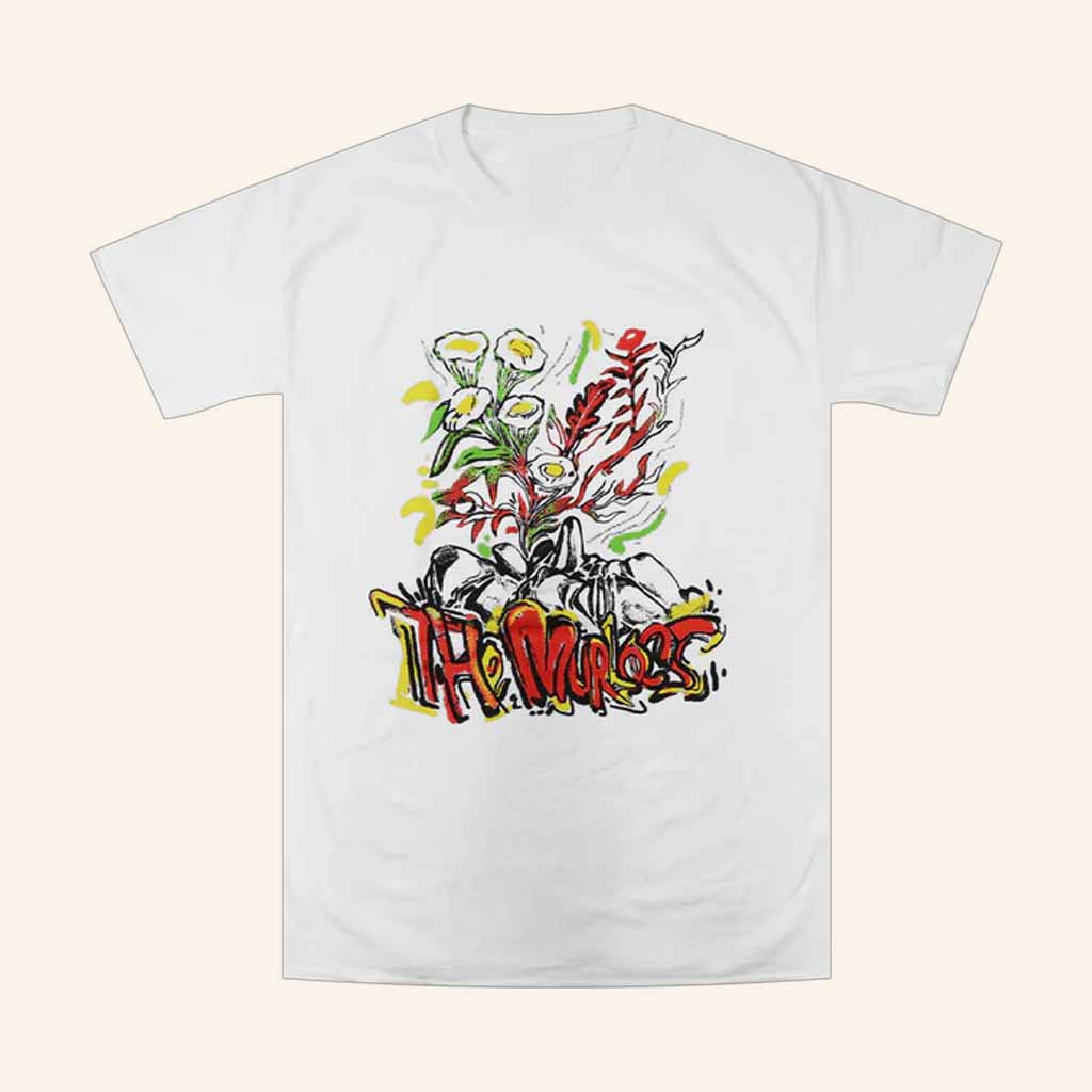 The Murlocs Merch Flower White T-Shirt Christmas Present For Wife The Murlocs Merch Flower White T-Shirt Christmas Present For Wife