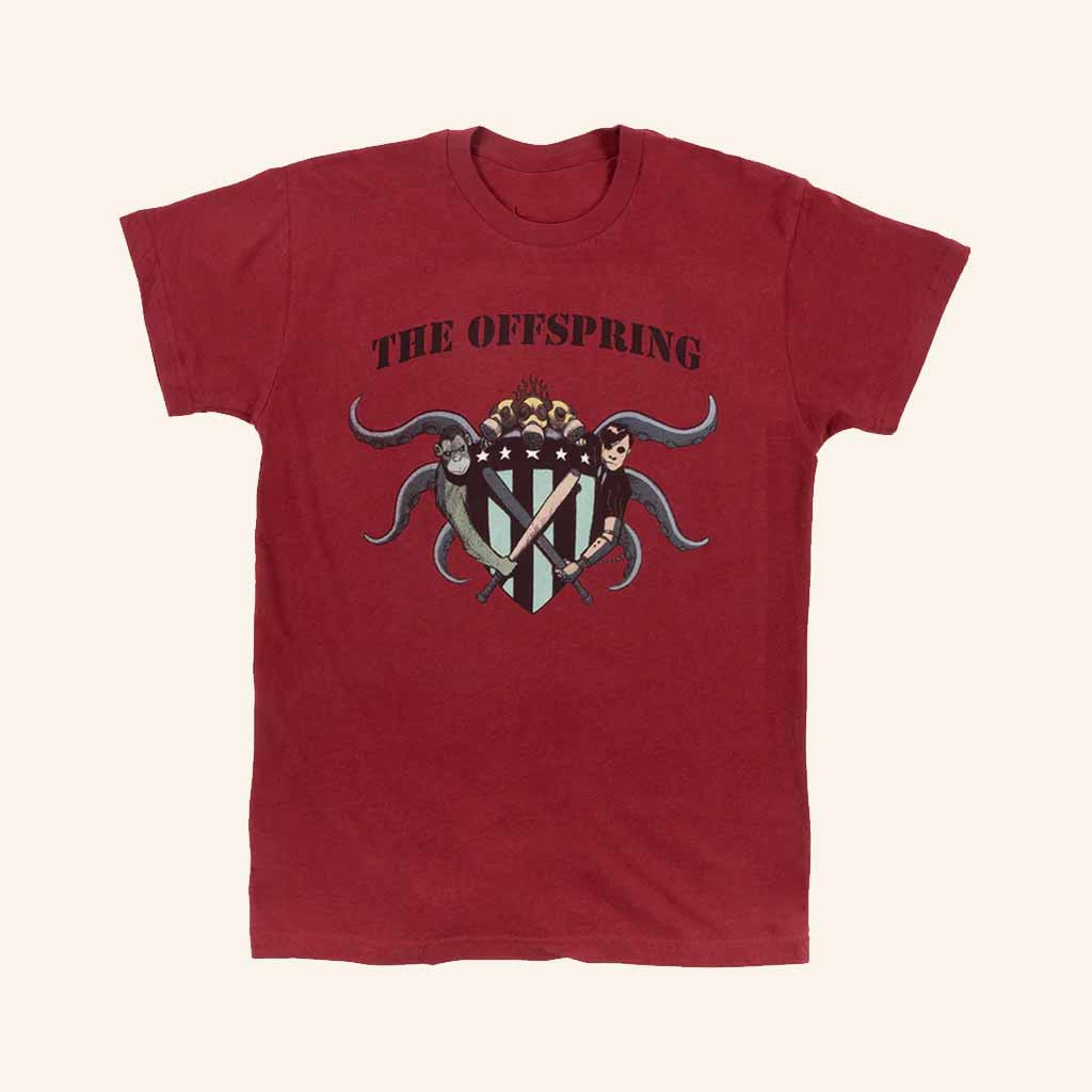 The Offspring Merch The Offspring Crest T-Shirt Music Related Gifts For Guys
