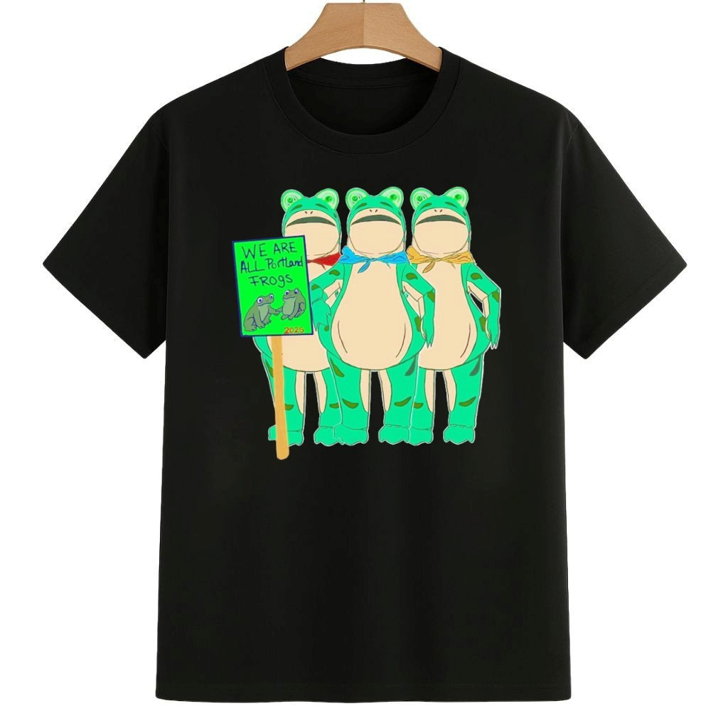 The Portland Frog Why Did The Frog Cross The Road To Fight Fascism 2025 Resist Shirt No Kings 8647 Movement Merch The Portland Frog Why Did The Frog Cross The Road To Fight Fascism 2025 Resist Shirt No Kings 8647 Movement Merch