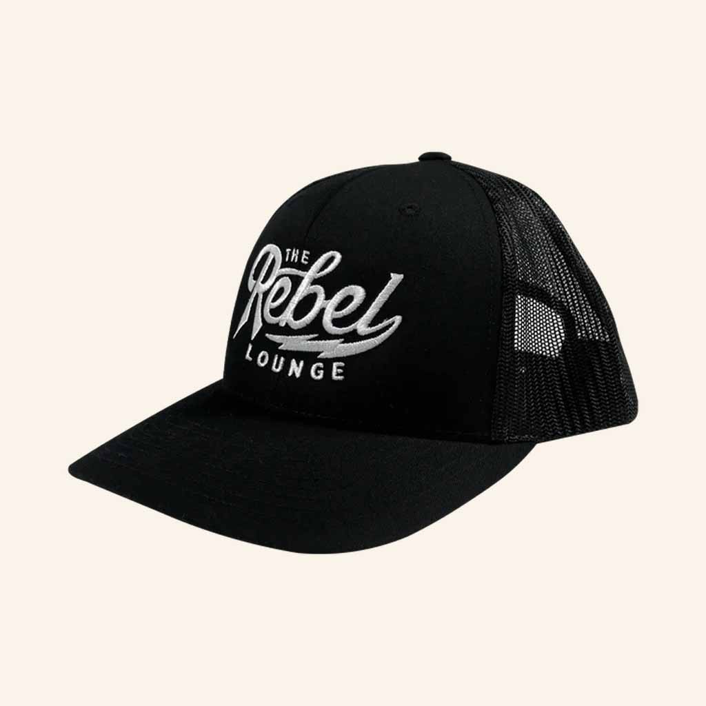 The Rebel Lounge Merch The Rebel Lounge Logo Embroidered Trucker Hat Presents For Dad The Rebel Lounge Merch The Rebel Lounge Logo Embroidered Trucker Hat Presents For Dad