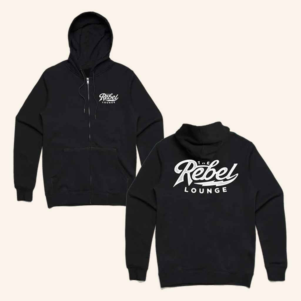 The Rebel Lounge Merch The Rebel Lounge Logo Zip Hoodie Music Lover Gifts For Him The Rebel Lounge Merch The Rebel Lounge Logo Zip Hoodie Music Lover Gifts For Him