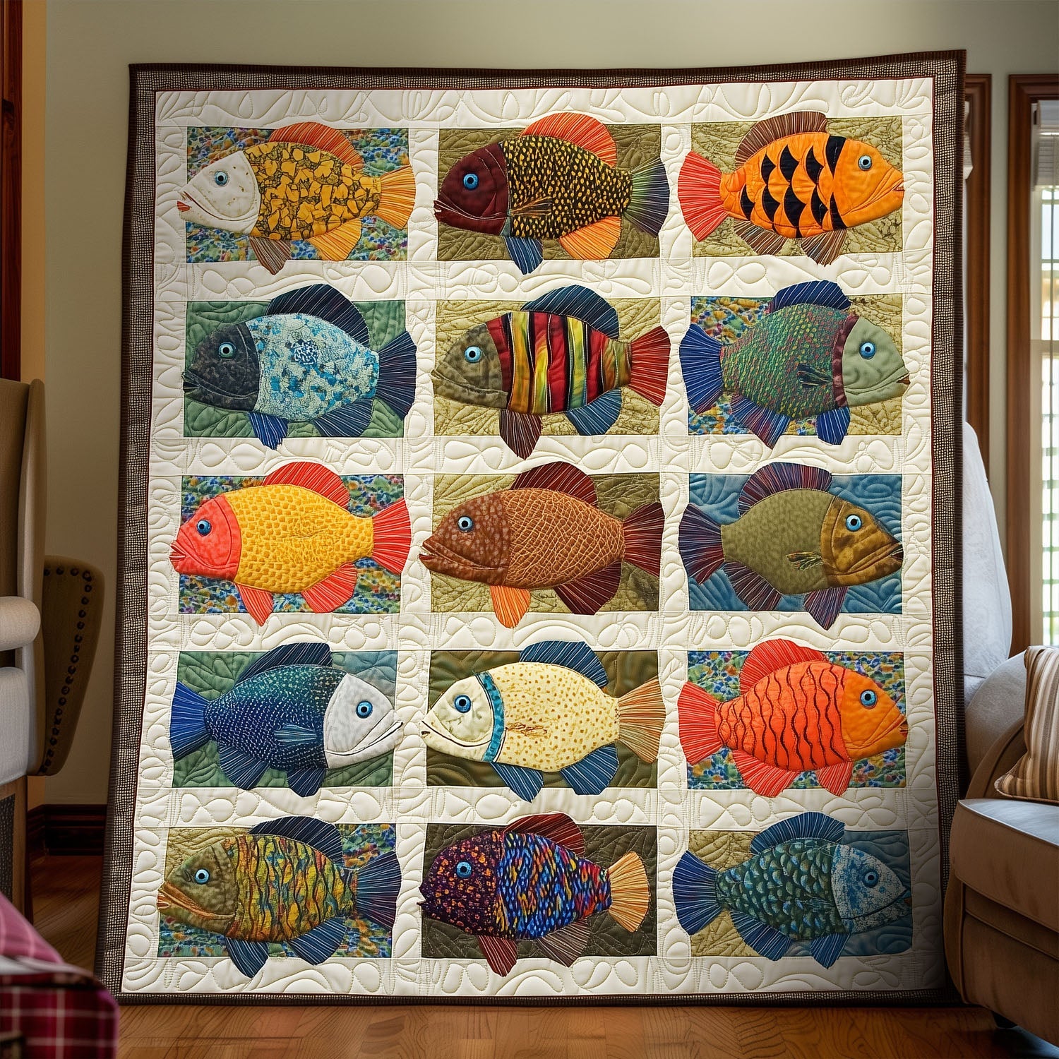 The Tackle Box Club Quilted Blanket Sofa Throw Blanket Fishing Gifts Chritsmas The Tackle Box Club Quilted Blanket Sofa Throw Blanket Fishing Gifts Chritsmas