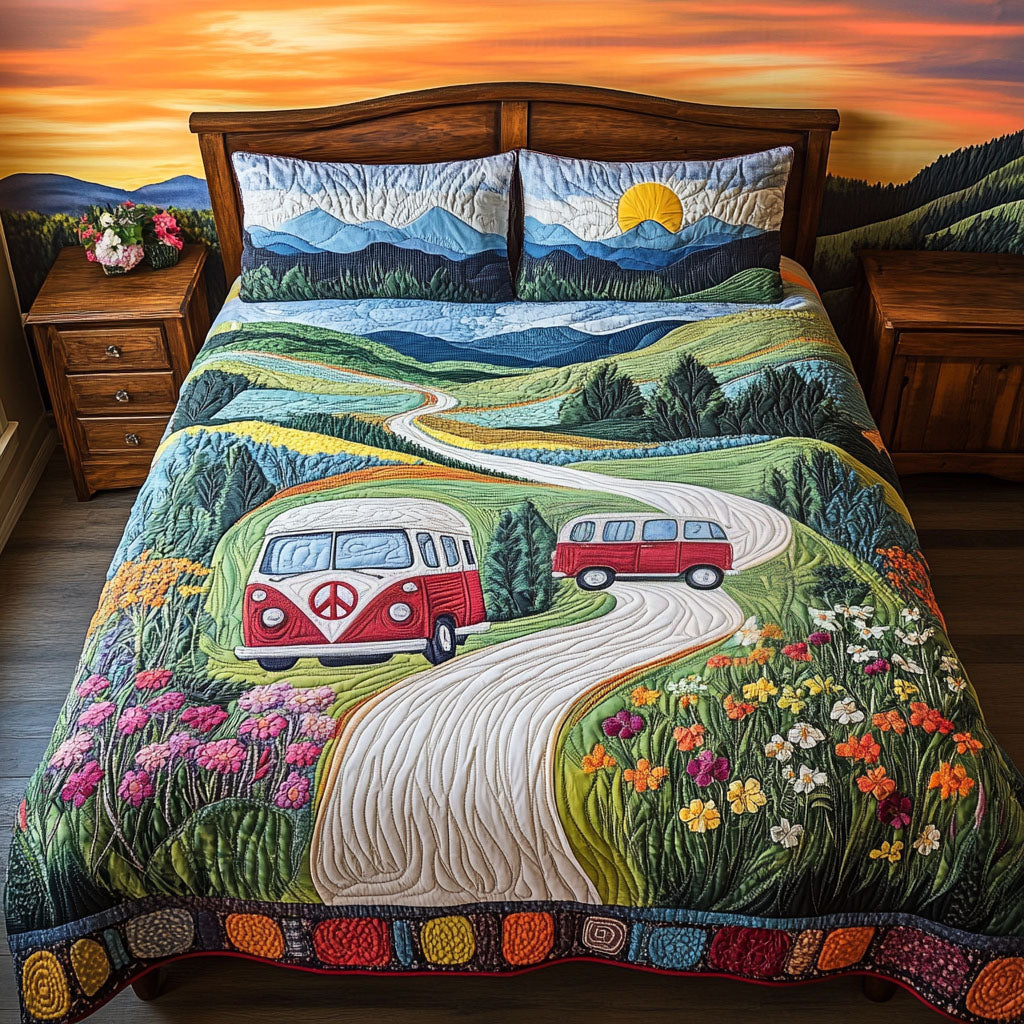 The Tennessee Van Adventure Quilted Bedding Set Duvet Cover Bedspread Unique Camping Themed Gifts The Tennessee Van Adventure Quilted Bedding Set Duvet Cover Bedspread Unique Camping Themed Gifts