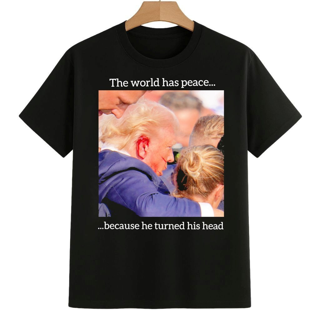 The World Has Peace Because He Turned His Heas Trump Shirt Portland Frog Protest Merch The World Has Peace Because He Turned His Heas Trump Shirt Portland Frog Protest Merch