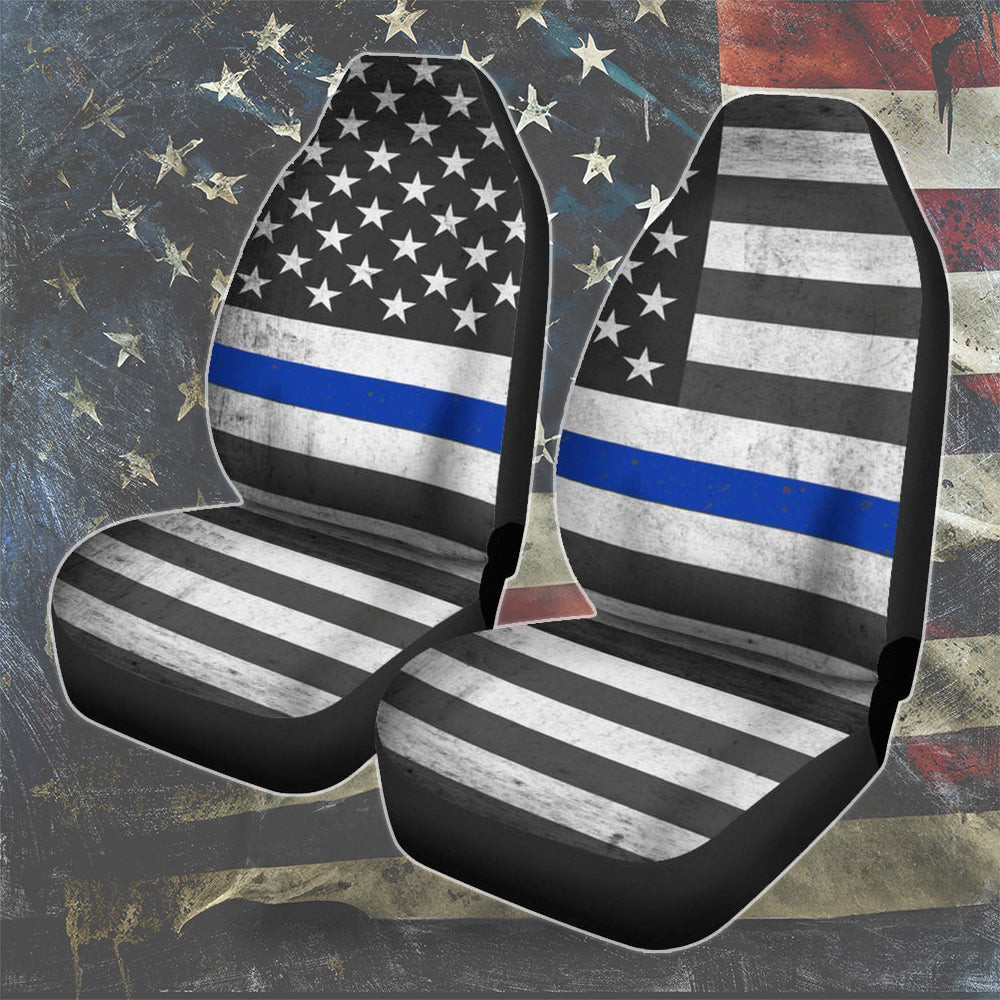 Thin Blue Line American Flag Car Seat Covers Support Police Law Enforcement Car Seat Protector Thin Blue Line American Flag Car Seat Covers Support Police Law Enforcement Car Seat Protector