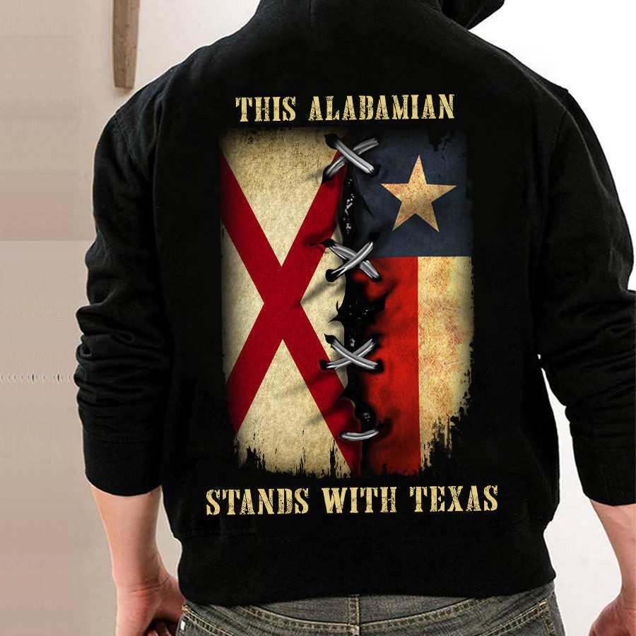This Alabamian Stands With Texas Hoodie Alabama Support Texas Hoodie Patriot Merch This Alabamian Stands With Texas Hoodie Alabama Support Texas Hoodie Patriot Merch