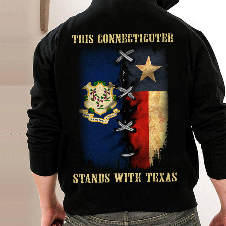 This Connecticuter Stands With Texas Shirt Support Texas T-Shirt Clothing This Connecticuter Stands With Texas Shirt Support Texas T-Shirt Clothing