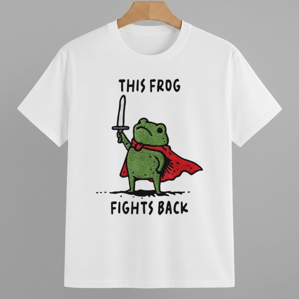 This Frog Fights Back Protest Frog Warrior Shirt Portland Frog Against ICE Merch This Frog Fights Back Protest Frog Warrior Shirt Portland Frog Against ICE Merch