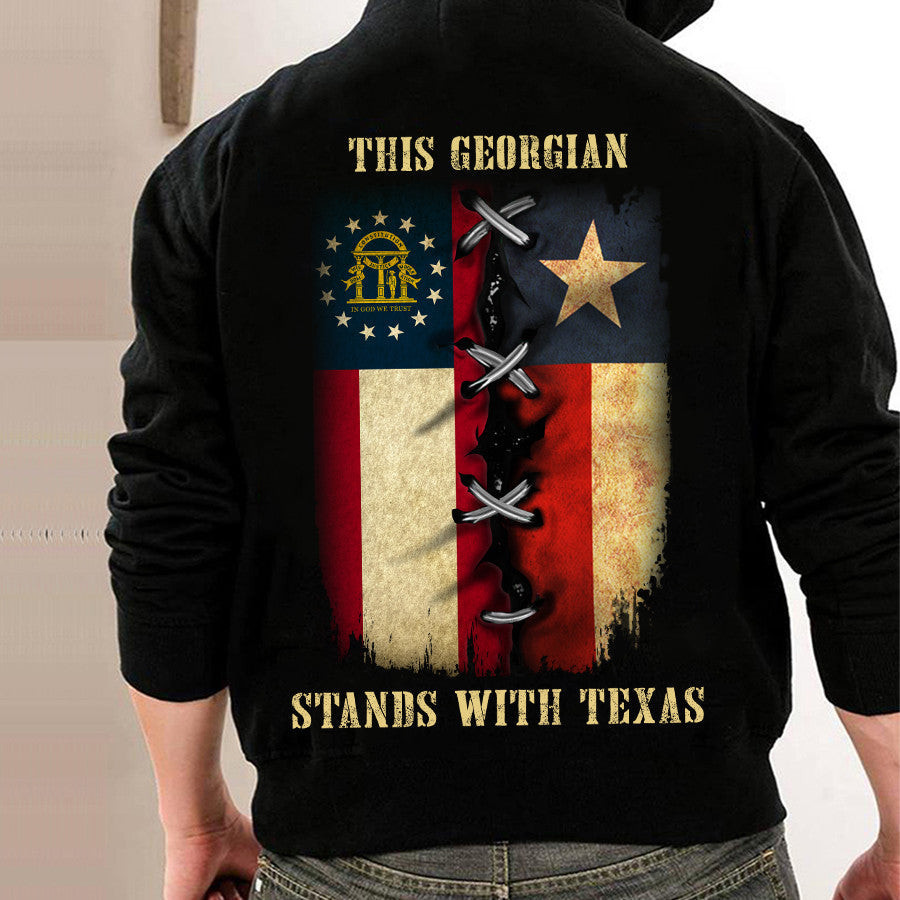 This Georgian Stands With Texas Hoodie Georgia Support Texas Hoodie Patriot Clothing This Georgian Stands With Texas Hoodie Georgia Support Texas Hoodie Patriot Clothing
