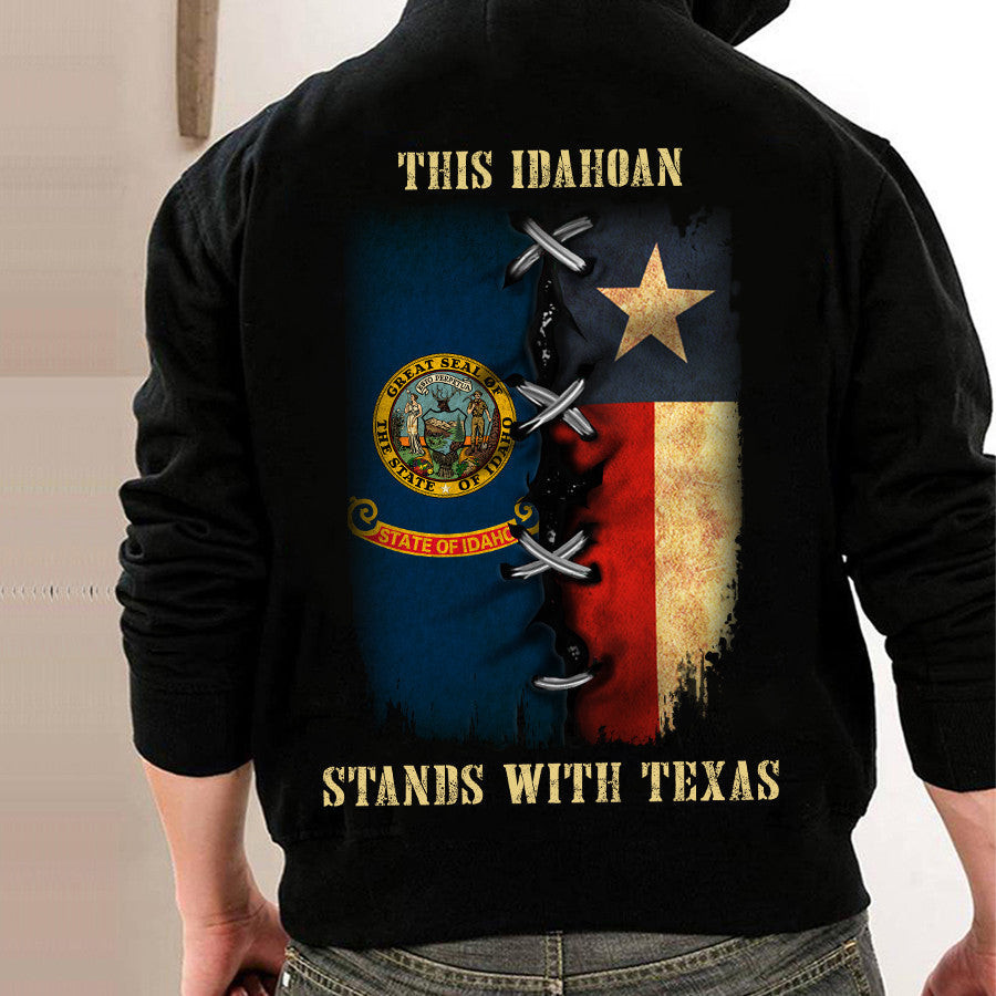 This Idahoan Stands With Texas Hoodie Idaho Support Texas Hoodie Patriotic Gifts This Idahoan Stands With Texas Hoodie Idaho Support Texas Hoodie Patriotic Gifts