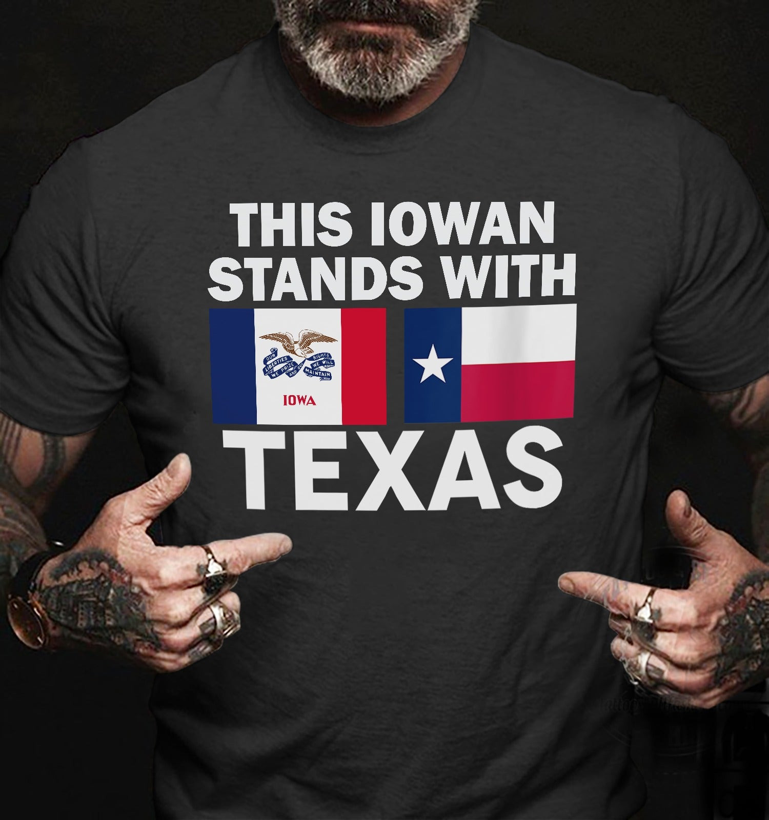 This Iowan Stand With Texas Shirt Iowa State Backing Texas Support Clothing This Iowan Stand With Texas Shirt Iowa State Backing Texas Support Clothing
