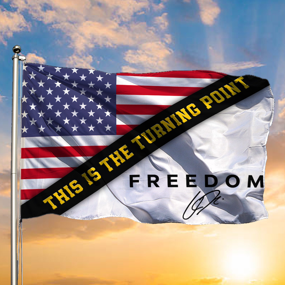 This Is The Turning Point Flag Charlie Kirk American Flag Freedom Flag Charlie Kirk Merchandise This Is The Turning Point Flag Charlie Kirk American Flag Freedom Flag Charlie Kirk Merchandise