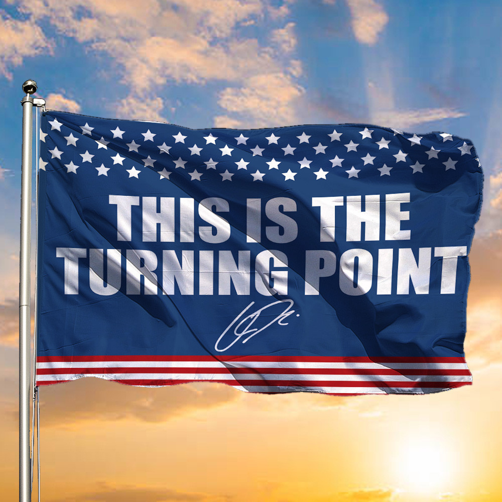 This Is The Turning Point Flag RIP Charlie Kirk Flag Outdoor Patriotic Decor This Is The Turning Point Flag RIP Charlie Kirk Flag Outdoor Patriotic Decor