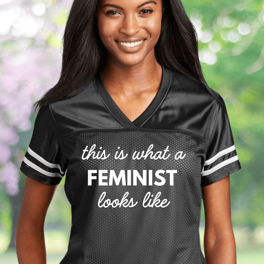 This Is What A Feminist Looks Like Football Jersey Women's Rights Jersey Gifts For Lady This Is What A Feminist Looks Like Football Jersey Women's Rights Jersey Gifts For Lady