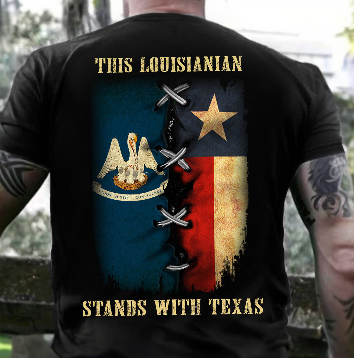 This Louisianian Stands With Texas Hoodie Louisiana Support Texas Hoodie Merch