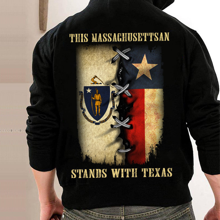 This Massachusettsan Stands With Texas Shirt Massachusetts Pro Texas T-Shirt Gift This Massachusettsan Stands With Texas Shirt Massachusetts Pro Texas T-Shirt Gift