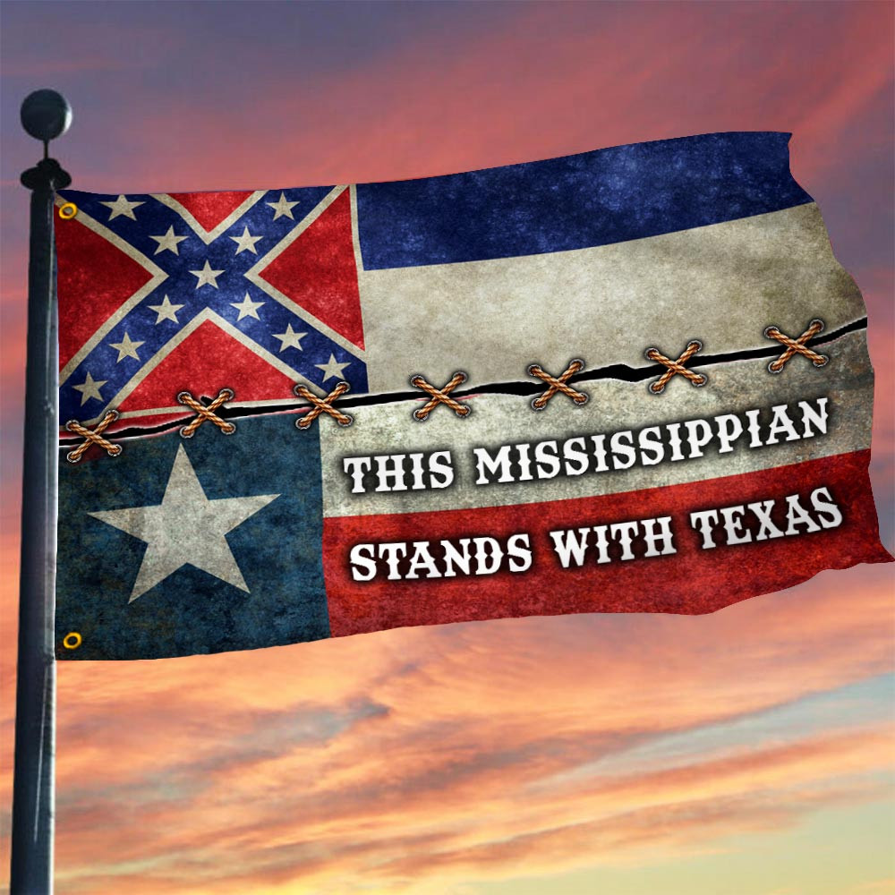 This Mississippian Stands With Texas Flag Mississippi Support Texas Flag MAGA Merch This Mississippian Stands With Texas Flag Mississippi Support Texas Flag MAGA Merch
