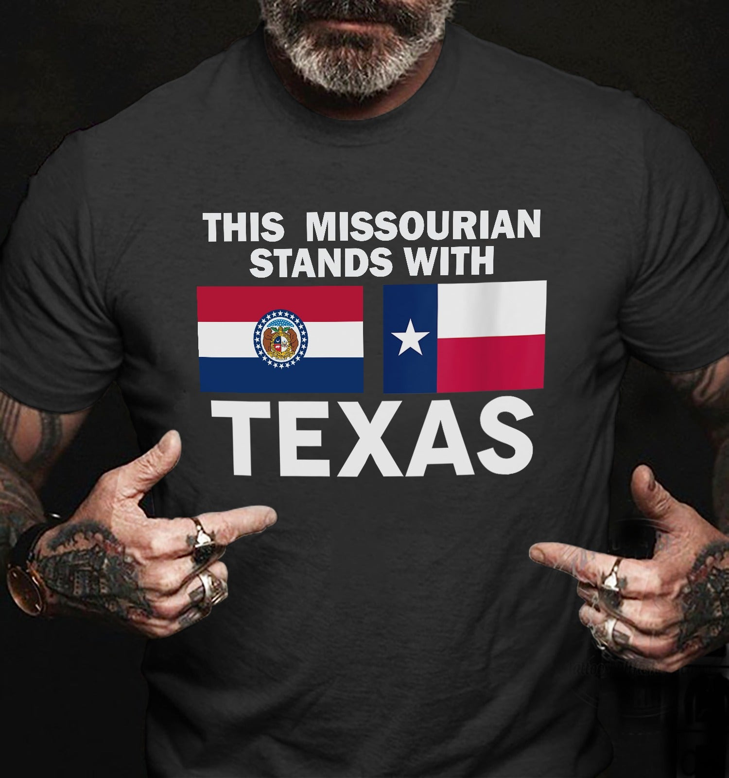 This Missourian Stand With Texas Shirt Missouri State Backing Texas Support T-Shirt This Missourian Stand With Texas Shirt Missouri State Backing Texas Support T-Shirt