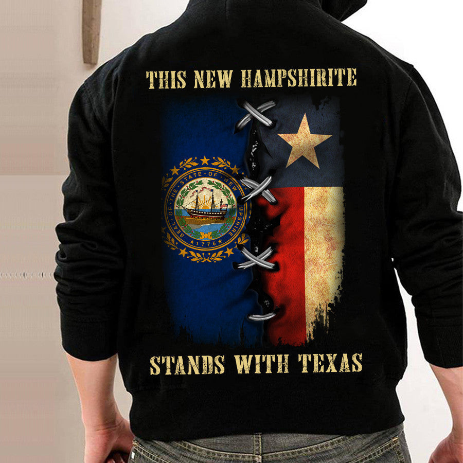 This New Hampshire Stands With Texas Hoodie New Hampshire Support Texas Hoodie This New Hampshire Stands With Texas Hoodie New Hampshire Support Texas Hoodie