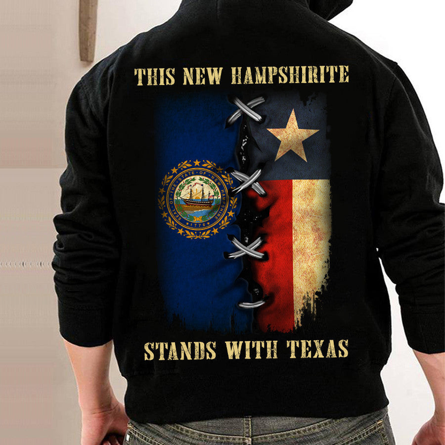 This New Hampshirite Stands With Texas Shirt Pro Texas T-Shirt Patriotic This New Hampshirite Stands With Texas Shirt Pro Texas T-Shirt Patriotic