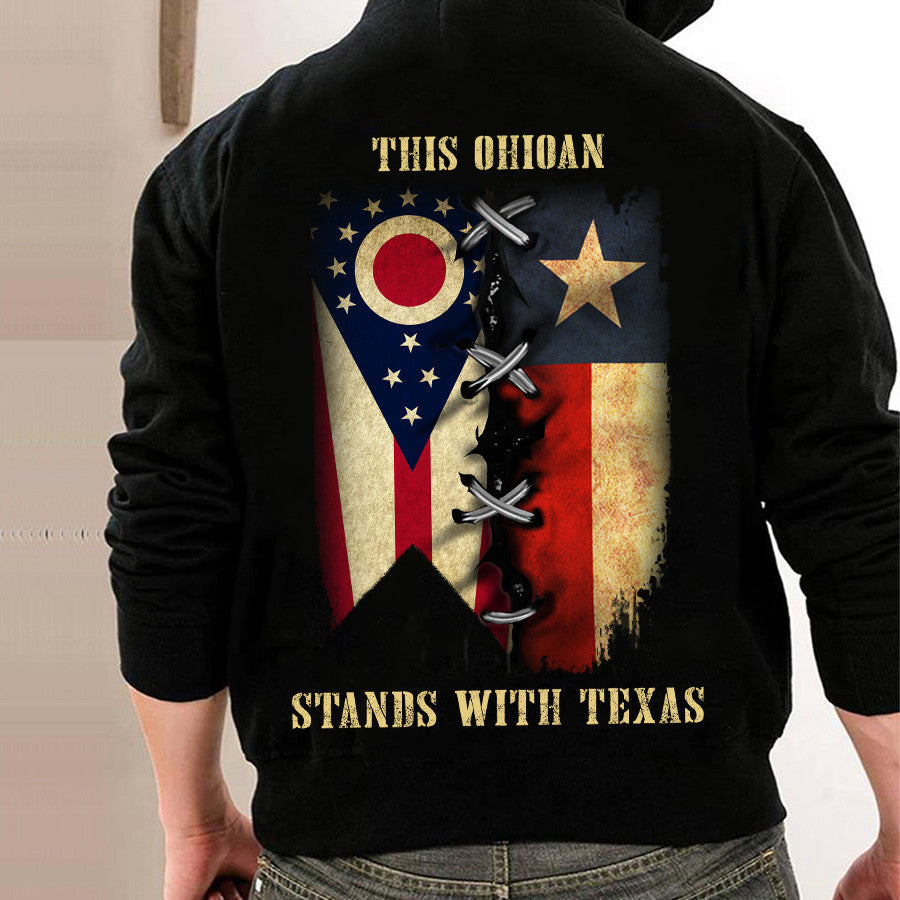This Ohioan Stands With Texas Hoodie Ohio Support Texas Hoodie Gifts For Patriot This Ohioan Stands With Texas Hoodie Ohio Support Texas Hoodie Gifts For Patriot