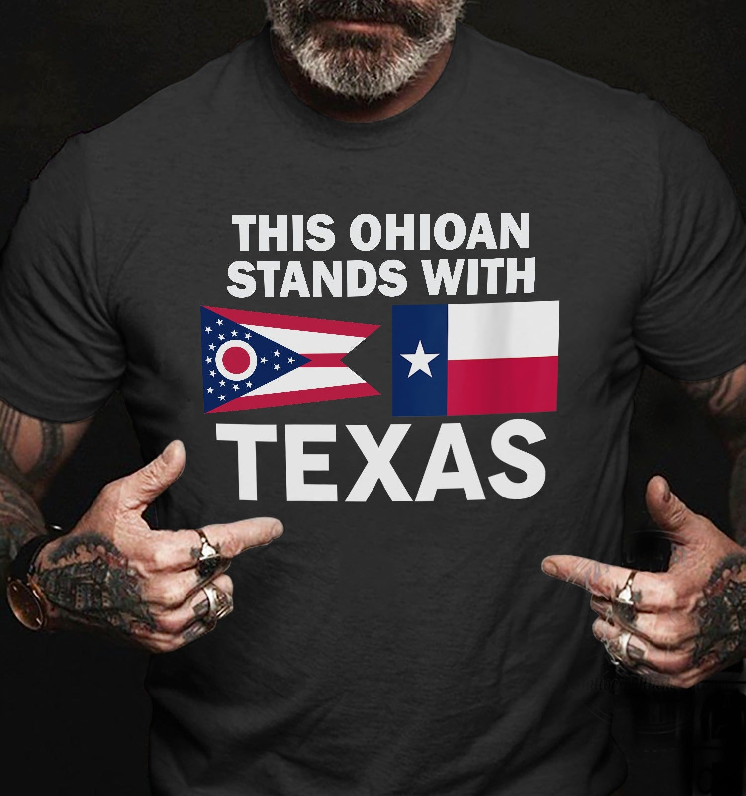 This Ohioan Stands With Texas Shirt Ohio State Backing Texas Support T-Shirt This Ohioan Stands With Texas Shirt Ohio State Backing Texas Support T-Shirt