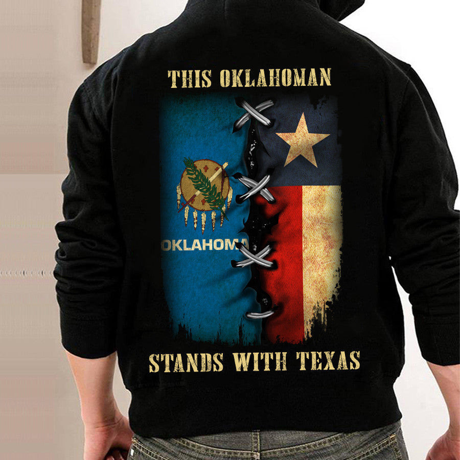 This Oklahoman Stands With Texas Hoodie Oklahoma Support Texas Hoodie Patriotic Clothing This Oklahoman Stands With Texas Hoodie Oklahoma Support Texas Hoodie Patriotic Clothing