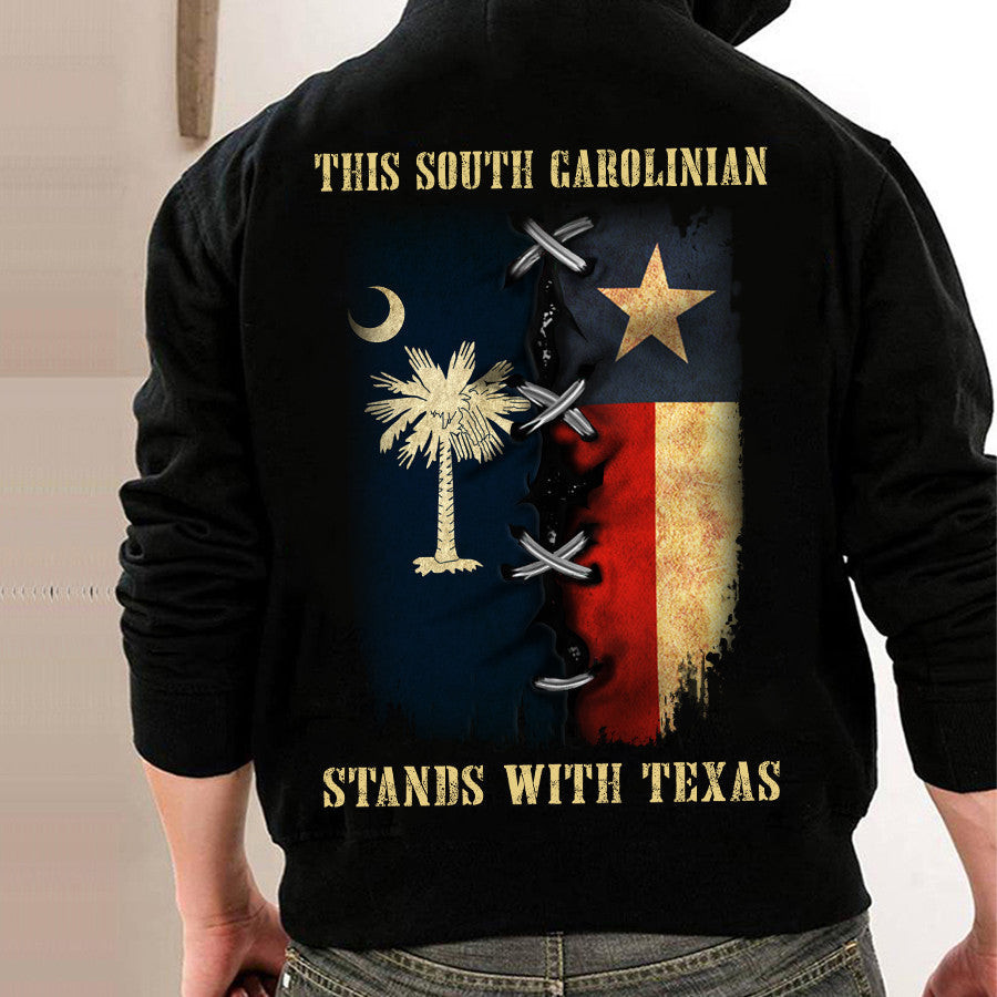 This South Carolinian Stands With Texas Hoodie South Carolina Support Texas Hoodie This South Carolinian Stands With Texas Hoodie South Carolina Support Texas Hoodie