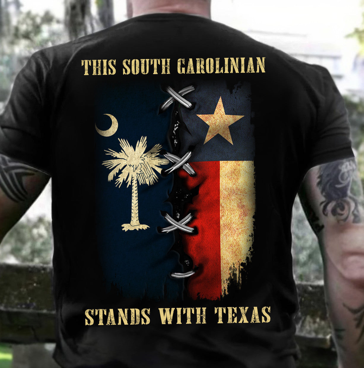 This South Carolinian Stands With Texas Hoodie South Carolina Support Texas Hoodie