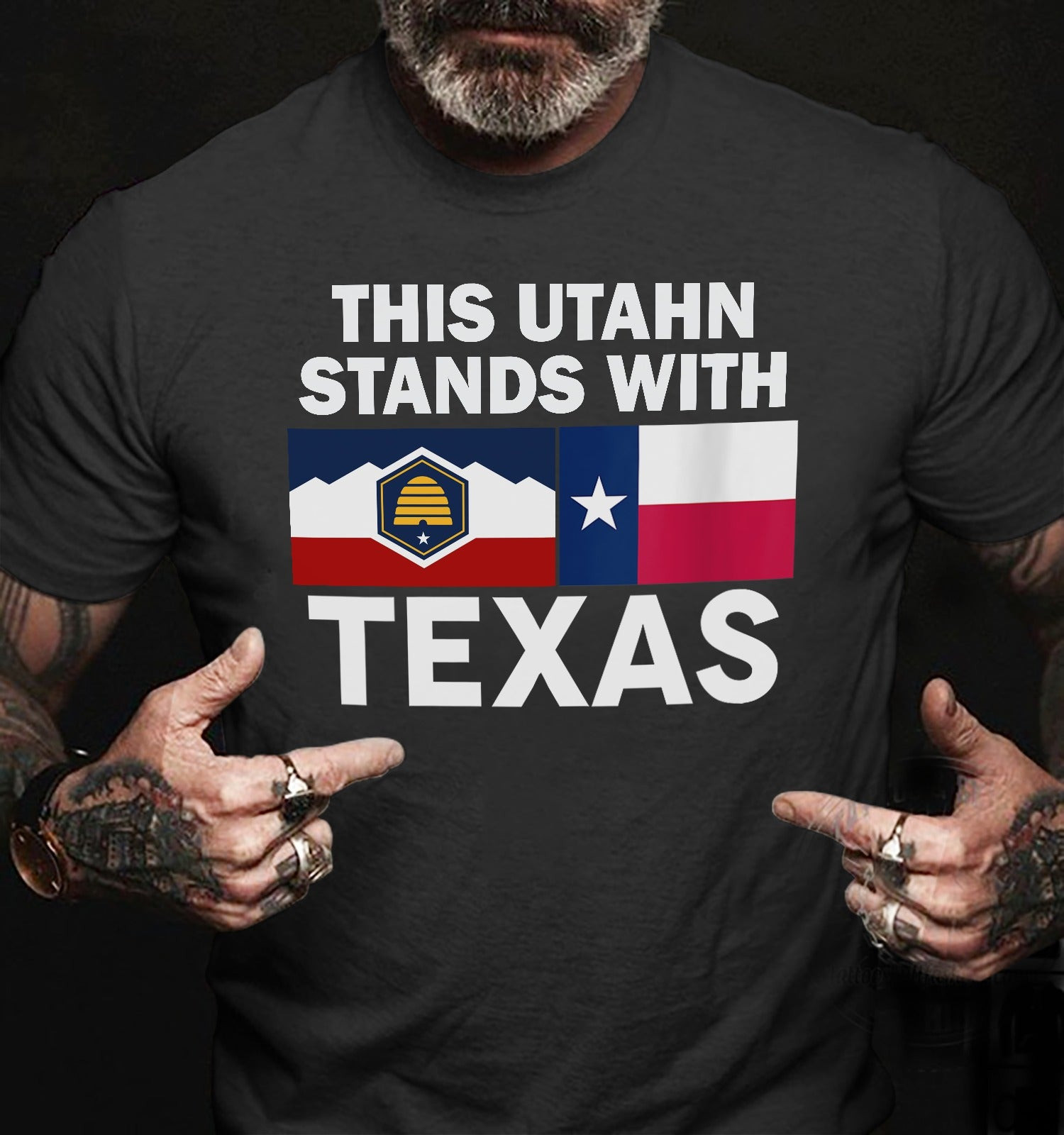 This Utahn Stand With Texas Shirt Utah State Backing Texas Support Clothing This Utahn Stand With Texas Shirt Utah State Backing Texas Support Clothing