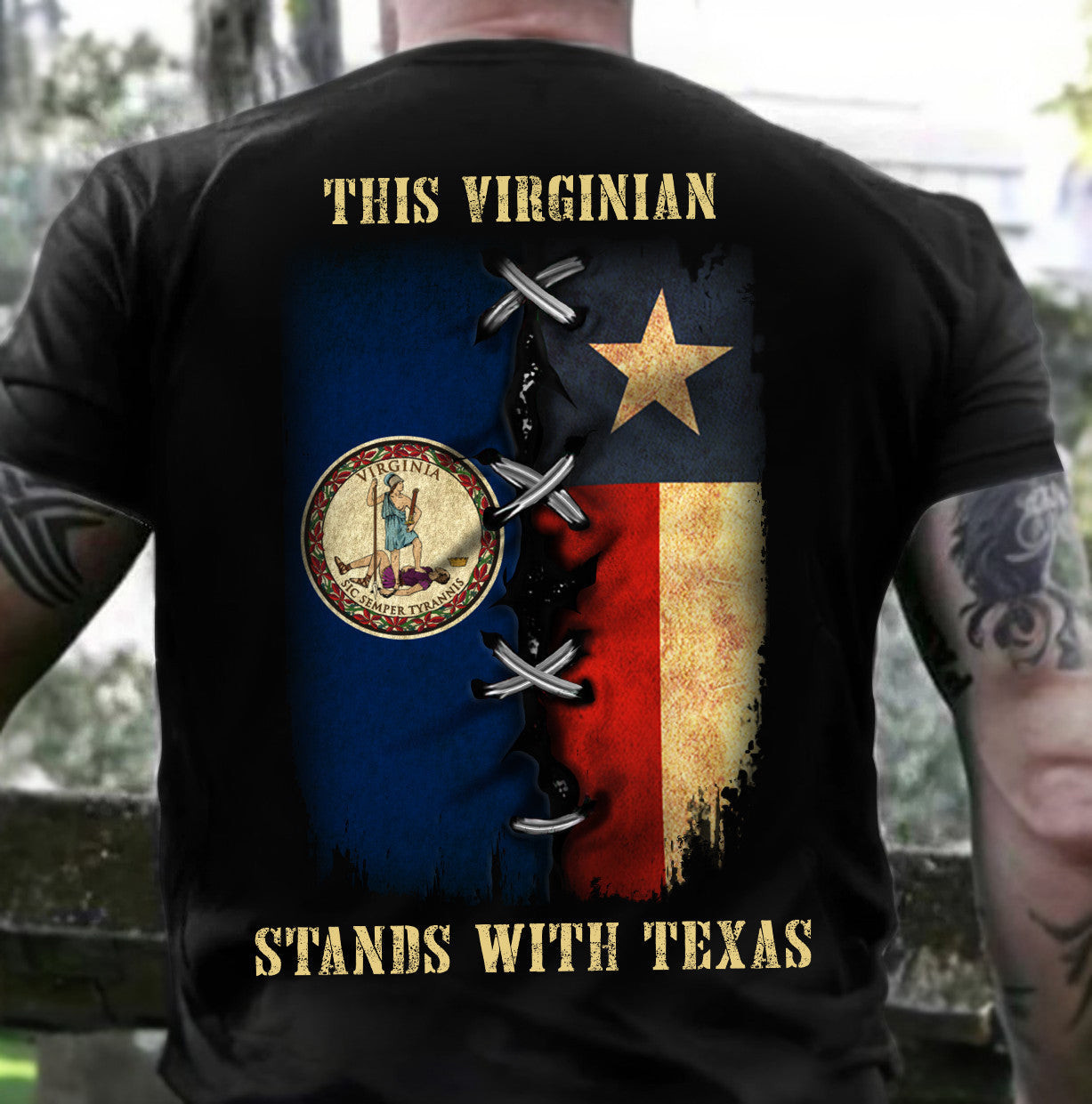 This Virginian Stands With Texas Hoodie Virginia Support Texas Hoodie Clothing