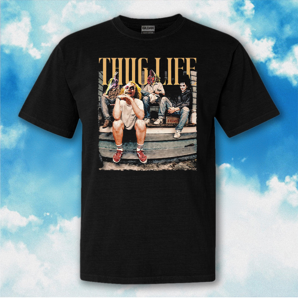 Thug Life Beetlejuice For Halloween T-Shirt Gifts For Fans Thug Life Beetlejuice For Halloween T-Shirt Gifts For Fans