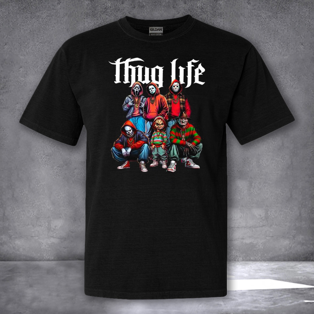 Thug Life Horror Movie Shirt Scary T-Shirt Halloween Gifts For Him Thug Life Horror Movie Shirt Scary T-Shirt Halloween Gifts For Him