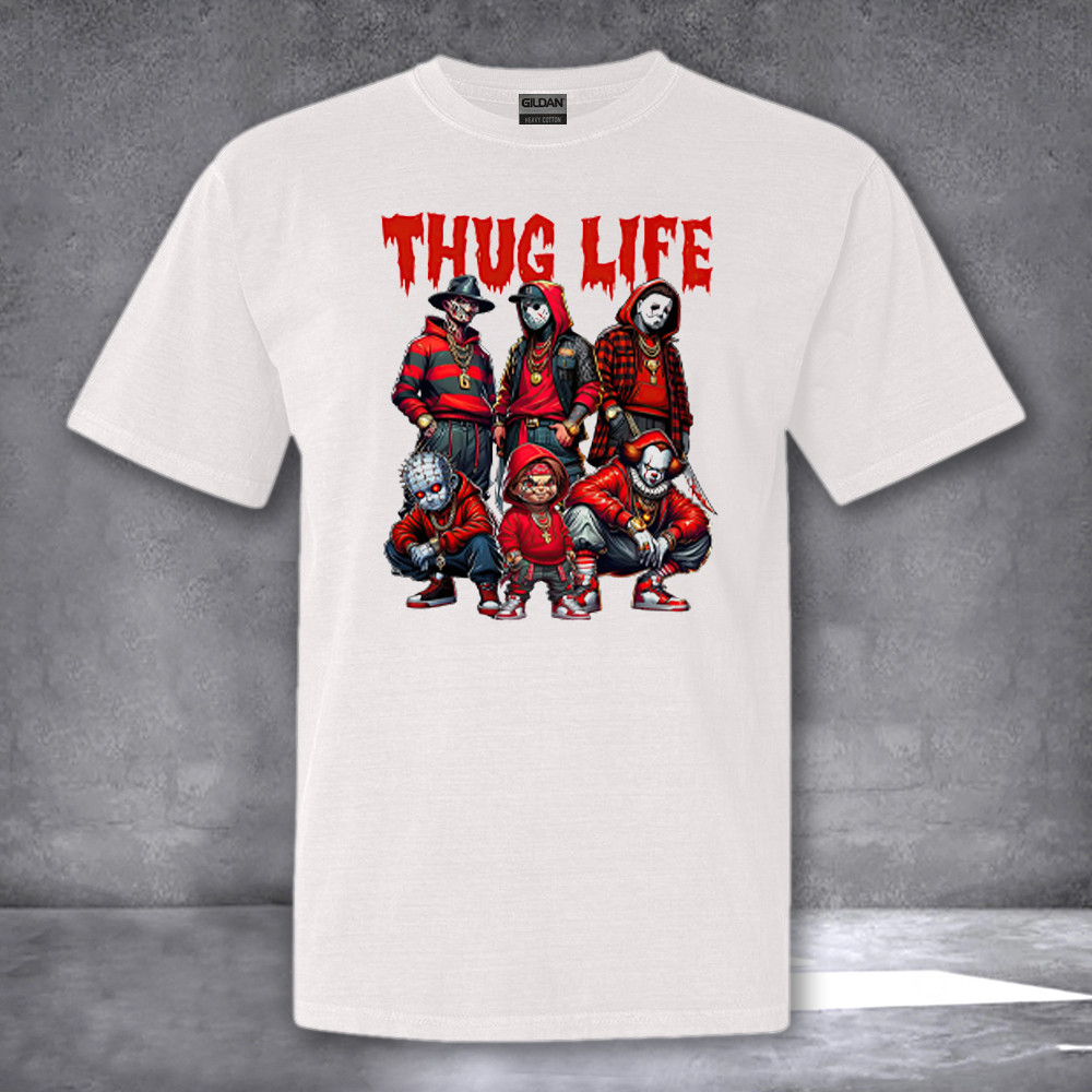 Thug Life Horror Shirt Movie Lovers Scary T-Shirt Gifts For Halloween Thug Life Horror Shirt Movie Lovers Scary T-Shirt Gifts For Halloween