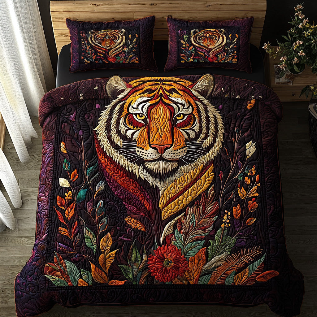 Tiger Boho Dreams Quilted Bedding Set Duvet Cover Bed Sheet Set Tiger Gifts For Men Tiger Boho Dreams Quilted Bedding Set Duvet Cover Bed Sheet Set Tiger Gifts For Men