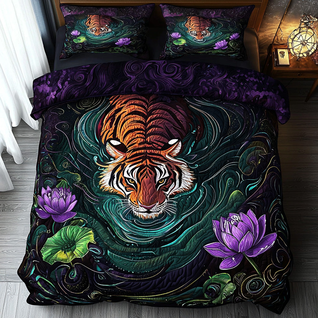 Tiger Mystic Whisper Quilted Bedding Set Duvet Cover Bed Sheet Set Tiger Christmas Gifts Tiger Mystic Whisper Quilted Bedding Set Duvet Cover Bed Sheet Set Tiger Christmas Gifts