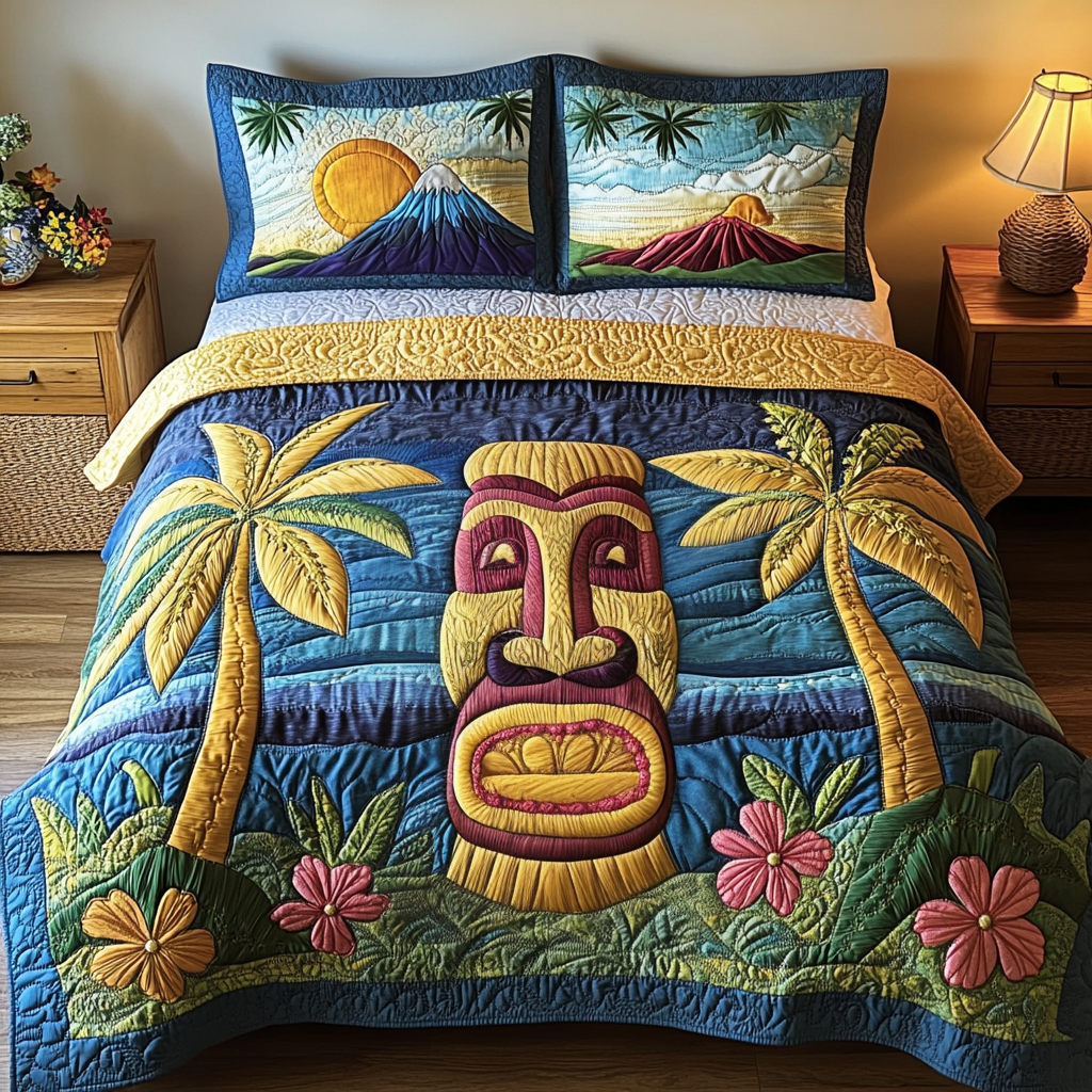 Tiki Dreams Quilted Bedding Set Duvet Cover Bedspread Christmas Ideas For Brother In Law Tiki Dreams Quilted Bedding Set Duvet Cover Bedspread Christmas Ideas For Brother In Law