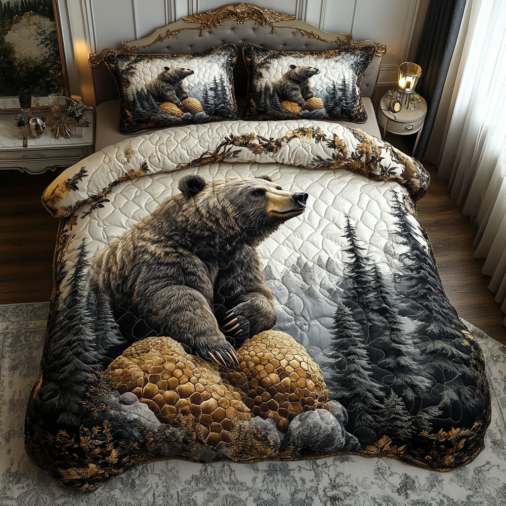 Timberland Beast Quilted Bedding Set Duvet Cover Bedspread Bear Gifts For Her Timberland Beast Quilted Bedding Set Duvet Cover Bedspread Bear Gifts For Her