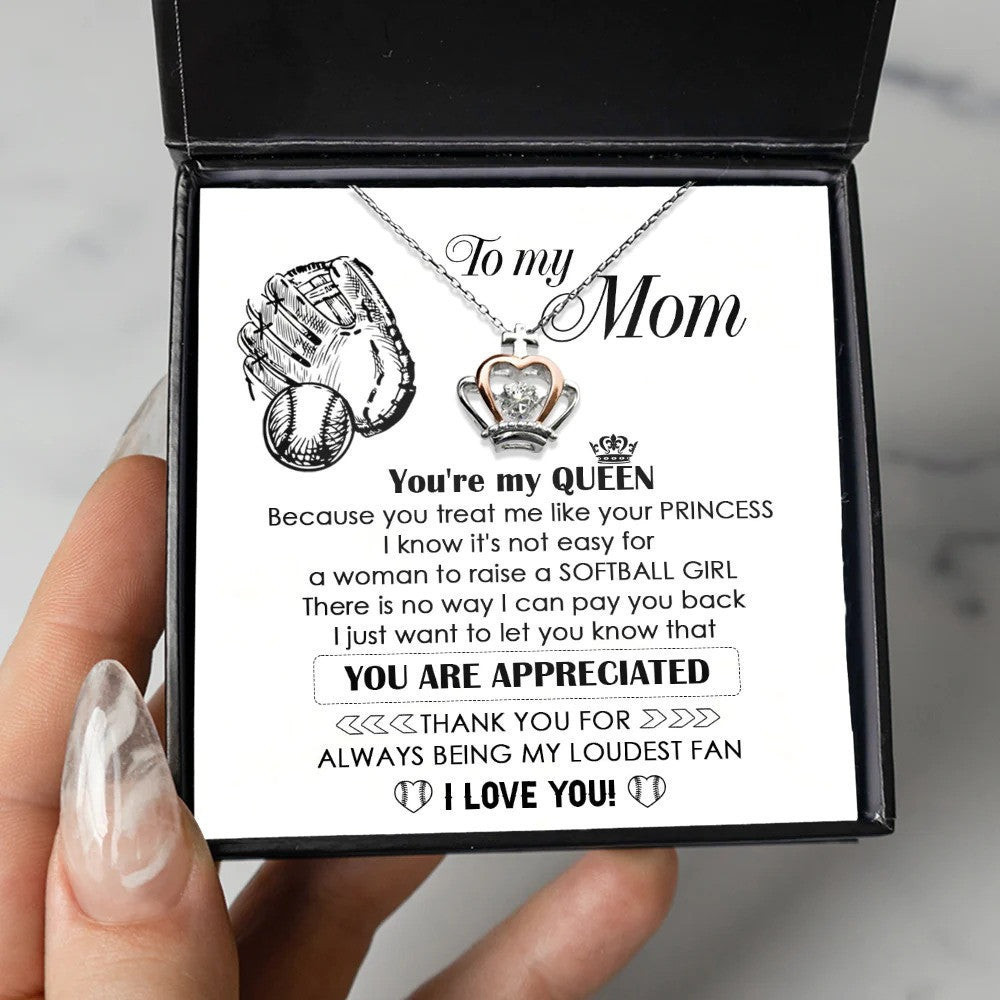 To My Baseball Mom Crown Pendant Necklace To My Queen Necklace Baseball Mom Mothers Day Gifts 2024 Ideas To My Baseball Mom Crown Pendant Necklace To My Queen Necklace Baseball Mom Mothers Day Gifts 2024 Ideas
