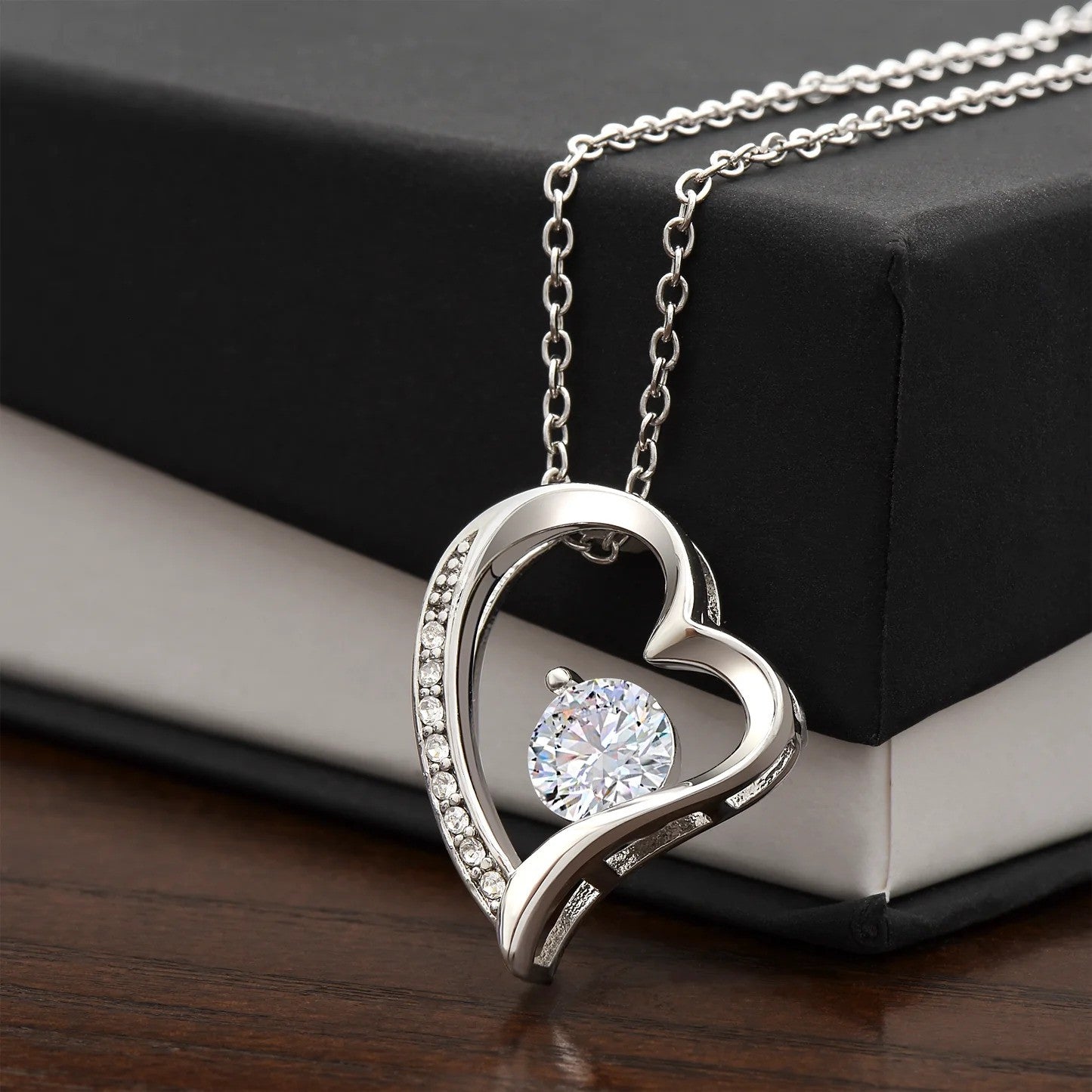 To My Mom Happy Mothers Day Heart Necklace Silver Solitaire Crystal Necklace Mothers Day Gifts From Daughter To My Mom Happy Mothers Day Heart Necklace Silver Solitaire Crystal Necklace Mothers Day Gifts From Daughter